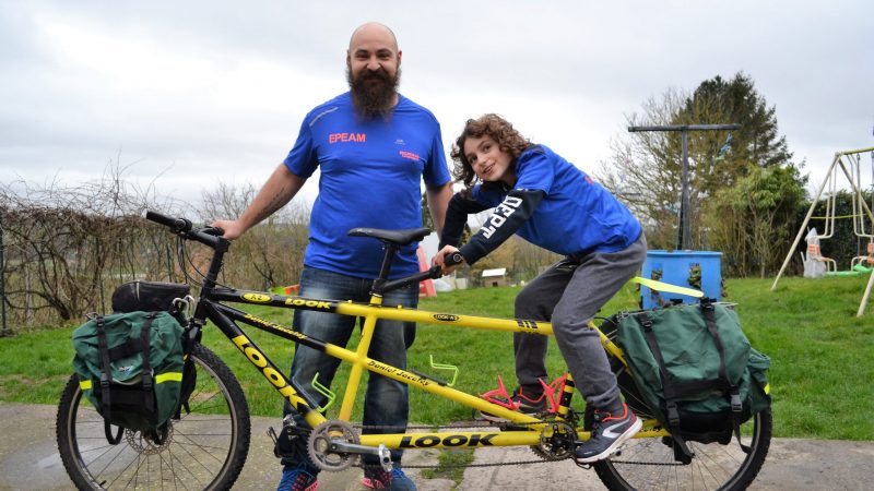 La team Frédéric, un tandem de choc prêt à parcourir « 1000 km pour l’autisme »