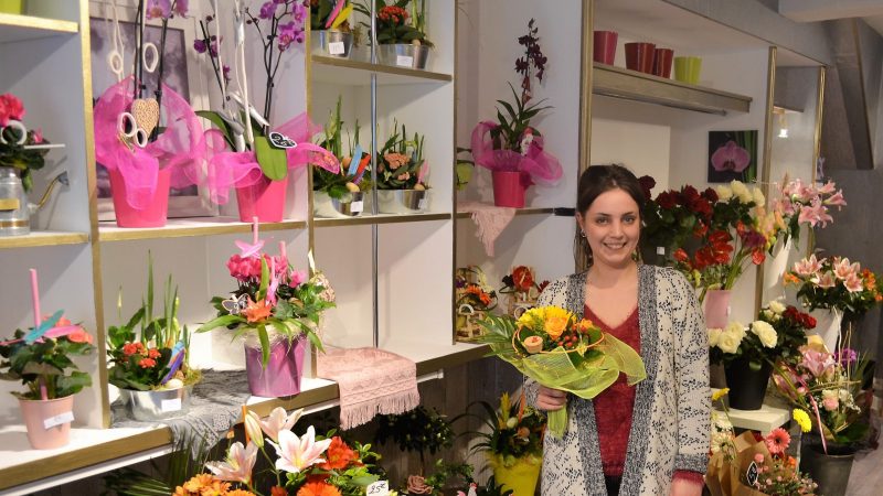 St-Pol : Gwendoline Mortier installe sa Bulle Fleurie rue d’Hesdin