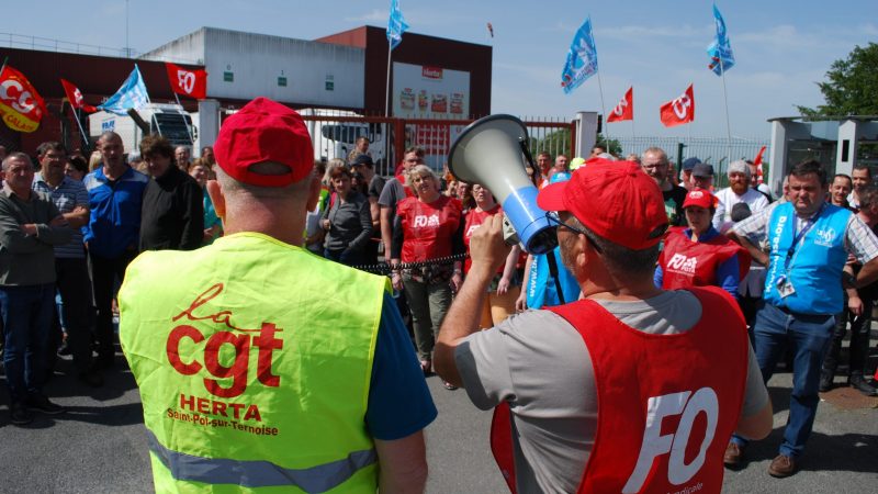Les salariés d’Herta ont arrêté le travail à l’appel de l’intersyndicale de Nestlé