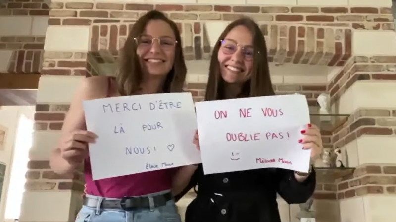 Les professeurs et lycéens de Châtelet s’envoient des petits mots doux, en attendant la reprise des cours