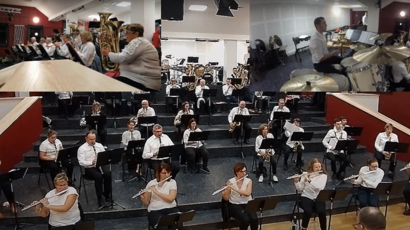 Privée de public, la Musique de Saint-Pol offre un concert tous les soirs sur la toile