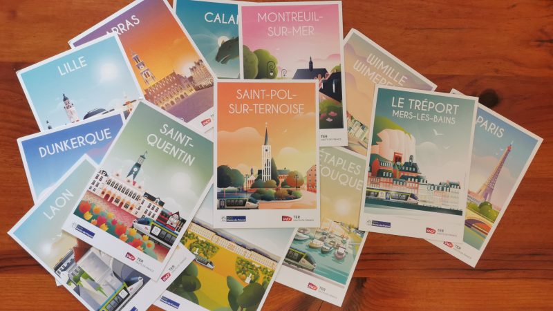 Saint-Pol rejoint la collection de cartes postales SNCF des plus belles destinations des Hauts-de-France