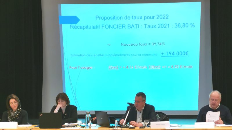 Benoît Demagny annonce une hausse de trois points de la taxe foncière pour 2022